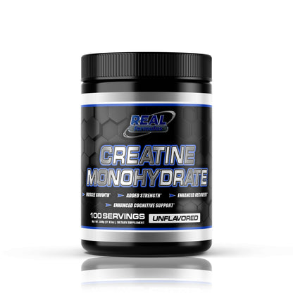 Real Formulas Creatine Monohydrate Powder - 5000mg Pure Unflavored - for Sport Workout Support & Performance - 100 Servings
