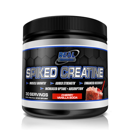 Real Formulas Spiked Creatine Powder - Creatine, Dextrose, and Alpha-Lipoic Acid - for Sport Workout Support &amp; Performance - 30 Servings