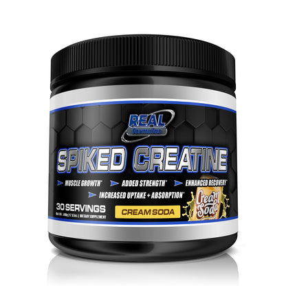Real Formulas Spiked Creatine Powder - Creatine, Dextrose, and Alpha-Lipoic Acid - for Sport Workout Support &amp; Performance - 30 Servings