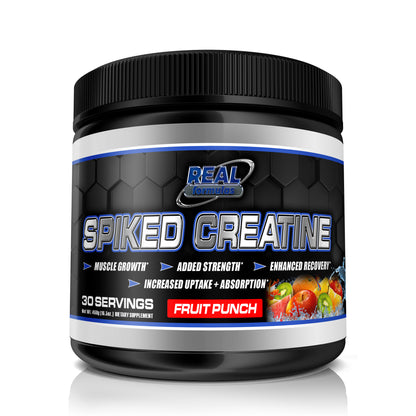 Real Formulas Spiked Creatine Powder - Creatine, Dextrose, and Alpha-Lipoic Acid - for Sport Workout Support &amp; Performance - 30 Servings