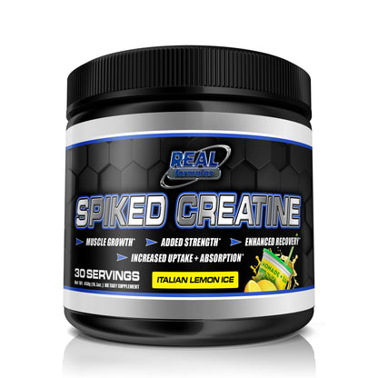 Real Formulas Spiked Creatine Powder - Creatine, Dextrose, and Alpha-Lipoic Acid - for Sport Workout Support &amp; Performance - 30 Servings