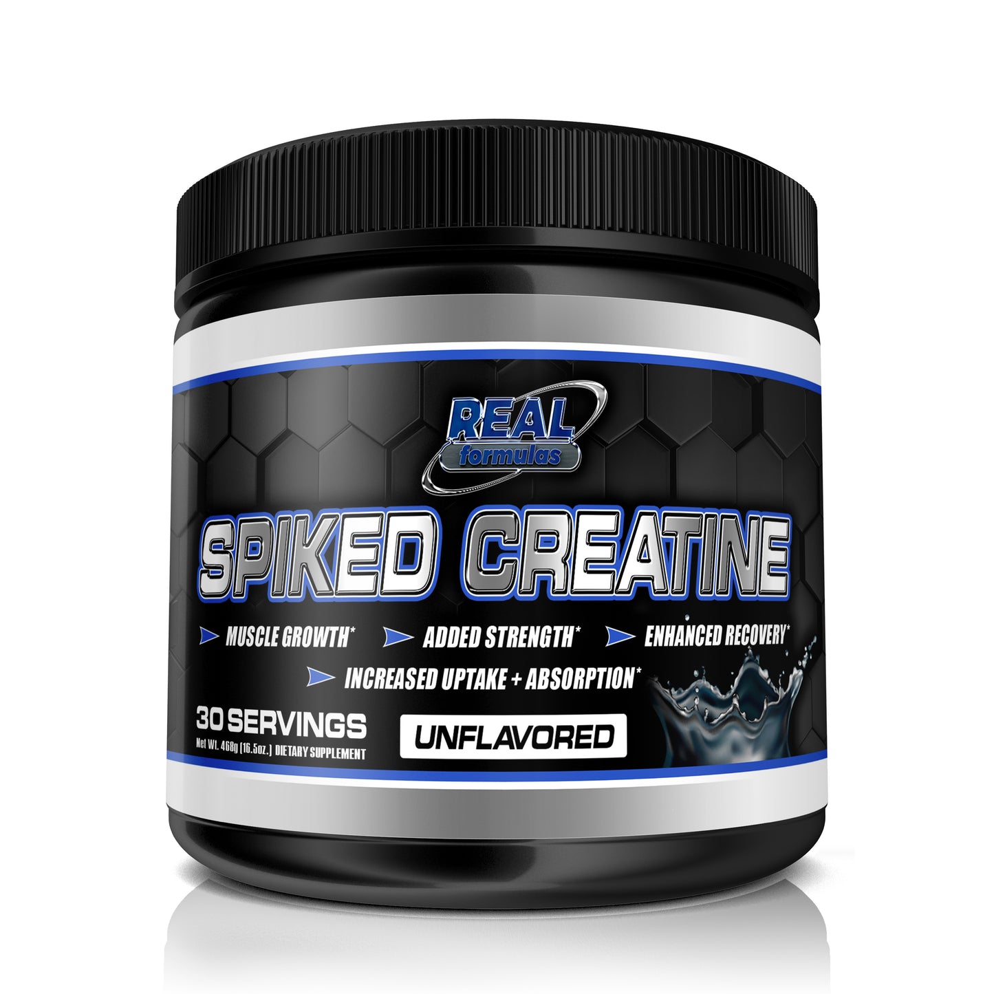 Real Formulas Spiked Creatine Powder - Creatine, Dextrose, and Alpha-Lipoic Acid - for Sport Workout Support &amp; Performance - 30 Servings