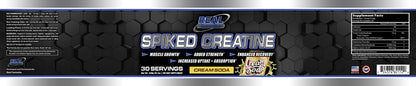 Real Formulas Spiked Creatine Powder - Creatine, Dextrose, and Alpha-Lipoic Acid - for Sport Workout Support &amp; Performance - 30 Servings