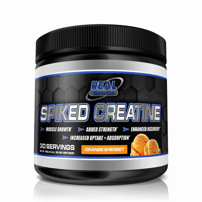 Real Formulas Spiked Creatine Powder - Creatine, Dextrose, and Alpha-Lipoic Acid - for Sport Workout Support & Performance - 30 Servings