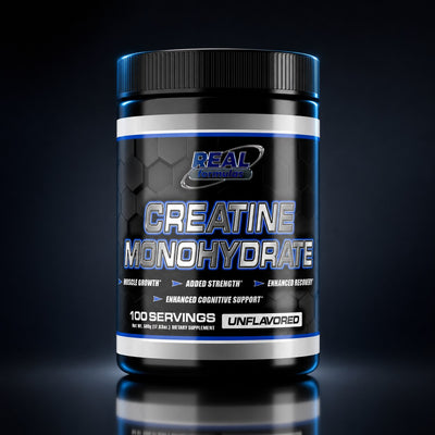 Real Formulas Creatine Monohydrate Powder - 5000mg Pure Unflavored - for Sport Workout Support & Performance - 100 Servings